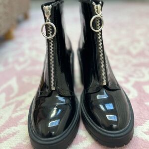 Forever 21 Black Patent Platform Boots. New without tags.